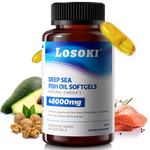 Load image into Gallery viewer, LOSOKI Deep-Sea Fish Oil Softgels 48000mg Dietary Supplement