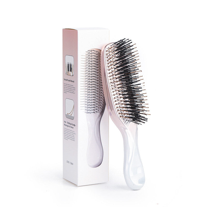 Tosfu Electroplated Detangling & Scalp Massage Brush