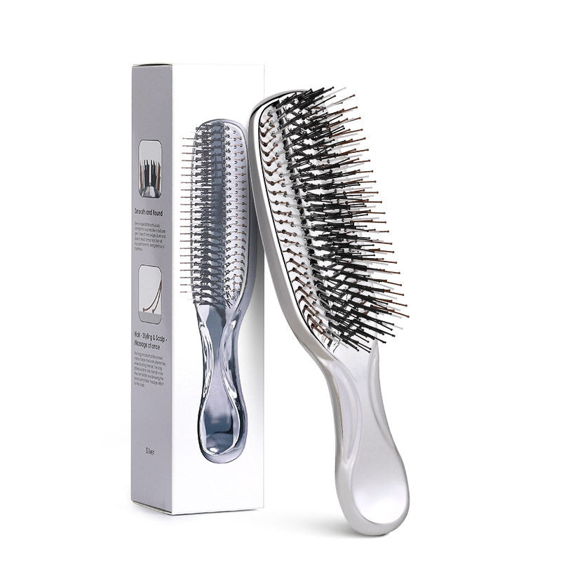 Tosfu Electroplated Detangling & Scalp Massage Brush