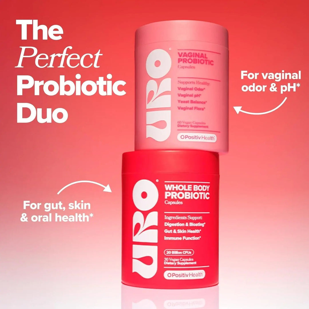 O Positiv URO Whole Body Probiotic 30 Capsules The 3-in-1 Microbiome Support for Gut Skin & Oral Health O Positiv