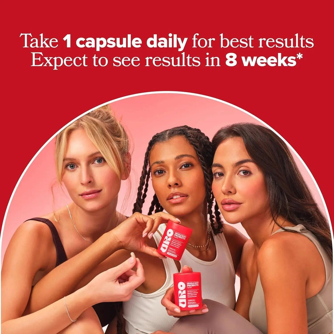 O Positiv URO Whole Body Probiotic 30 Capsules The 3-in-1 Microbiome Support for Gut Skin & Oral Health O Positiv