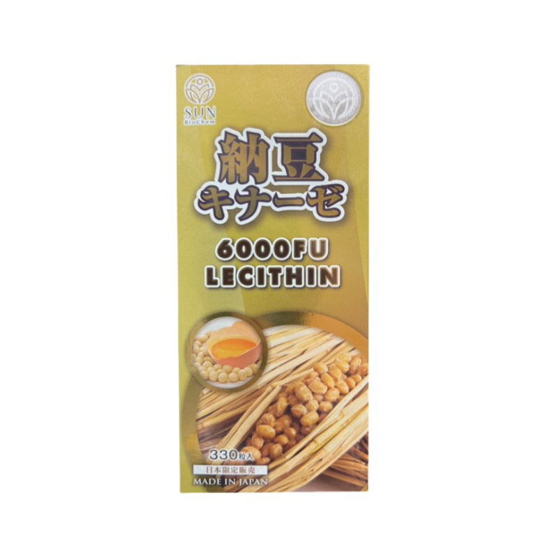 SUN BioChem NATTO KINAZE 6000FU LECITHIN 330 Capsules SUN BioChem