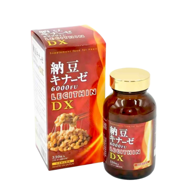 SUN BioChem NATTO KINAZE 6000FU LECITHIN 330 Capsules SUN BioChem