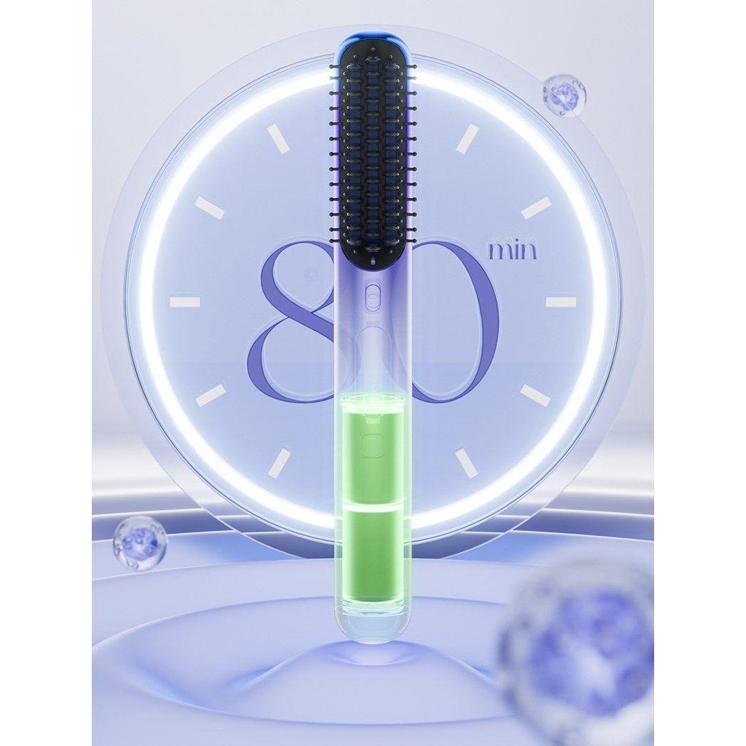 ASHMORE Platinum Negative Ion Hair Straightening Comb | 6-in-1 Volumising, Smoothing & Anti-Frizz Hair Tool ASHMORE