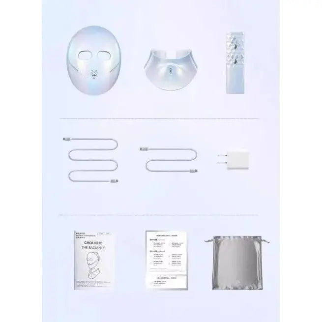 CHOUOHC LED Photon Rejuvenation Mask Beauty Device | Advanced Light Therapy for Face & Neck - Sherue