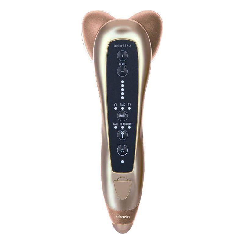 GRAZIA DIREIA Zeru EMS Face & Scalp Device | Ionic Cleansing, LED Light Therapy & EMS Lifting in One Smart Tool GRAZIA