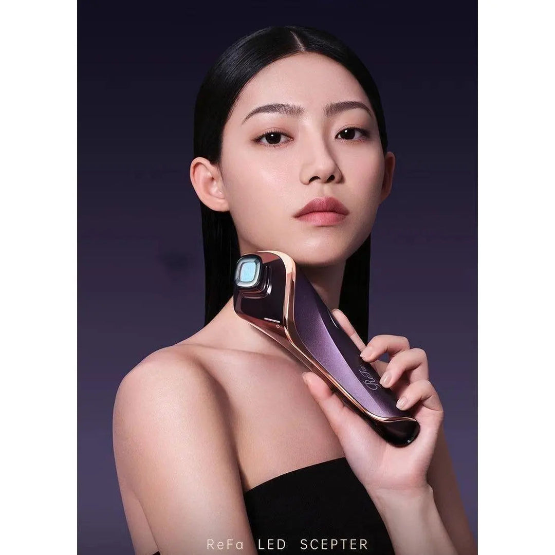 ReFa LED Scepter Beauty Device | Photoelectric Anti-Aging & Spot-Reducing Tool with Collagen Activation - Sherue